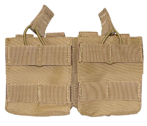 Condor Tactical Open Top MOLLE M14 / G3 / Scar-H Double Magazine Pouch ( Tan )