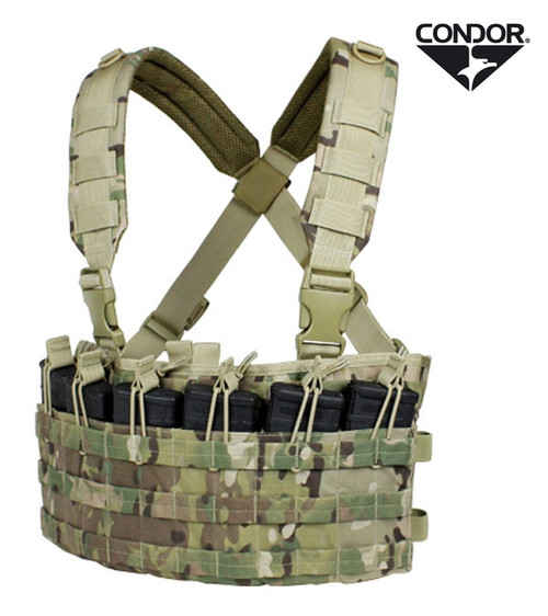 Condor Tactical Modular Rapid Assault Chest Rig w/ MOLLE Webbing ( Multicam )