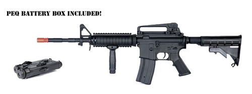 Full METAL Body AGM M4A1 Carbine RIS AEG Airsoft Rifle W/ PEQ Box Gun
