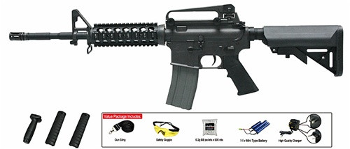 ArmaLite M16A4 By Classic Army Tactical RIS Airsoft Rifle Sportline Value Package AEG M16 Electric Gun FREE SHIPPING