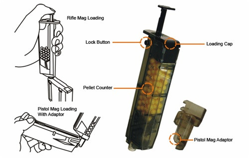 Airsoft Speed Loader Fits Any Air soft Pistol Rifle Gun Magazine
