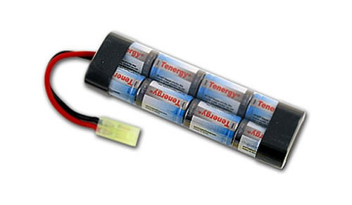 Tenergy 9.6v 1600mAh NiMH Airsoft Rechargeable AEG Gun Battery Small Type Brick