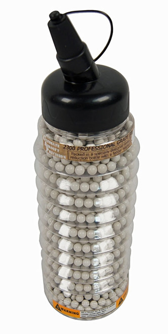 .23g UAP ( 2,300 ) Ultra Seamless Super Slick "BEST" Airsoft BBs - FREE No Rattle / Speed Feeder Bottle