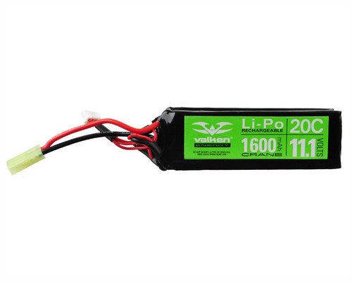 Valken 11.1v 1600mAh Split LiPo Airsoft Battery (48207)