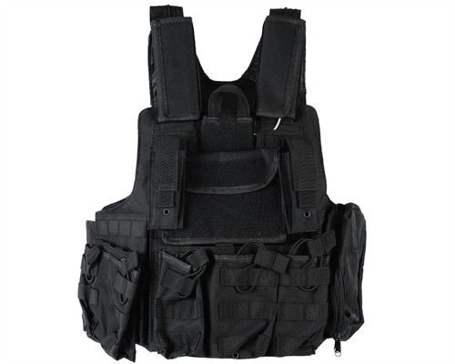 Defcon Gear Tactical 900 Denier Complete CFR Carrier Airsoft Vest - Black