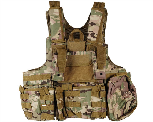 Defcon Gear Tactical 900 Denier Complete CFR Carrier Airsoft Vest - Multicam