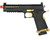 Lancer Tactical Knightshade Hi-Capa Gas Blowback Airsoft Pistol - Black/Gold (LTX-6B-M)