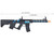 Lancer Tactical Proline Low FPS Enforcer Black Bird Skeleton M-LOK AEG Airsoft Gun w/ Alpha Stock - Black/Blue (LT-30BCNL-G2-ME)