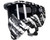 HK Army HSTL Full Face Mask - Fracture Black/White w/ Smoke Lens
