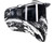 HK Army HSTL Full Face Mask - Fracture Black/White w/ Smoke Lens