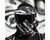 HK Army HSTL Full Face Mask - Fracture Black/White w/ Smoke Lens