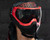HK Army KLR Full Face Mask - Blackout Red