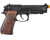 G&G GPM92 GP2 Gas Blowback Airsoft Hand Gun - Black w/ Walnut Wood Grip