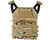 Defcon Gear Tactical Plate Carrier Airsoft Vest - Low Profile - Camo