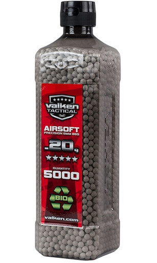 Valken Field 0.20g BBs, 1000 CT., White