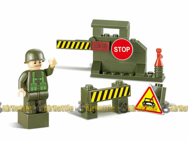 M38-B0291 Sluban Army Forward Outpost Checkpoint Brick Set