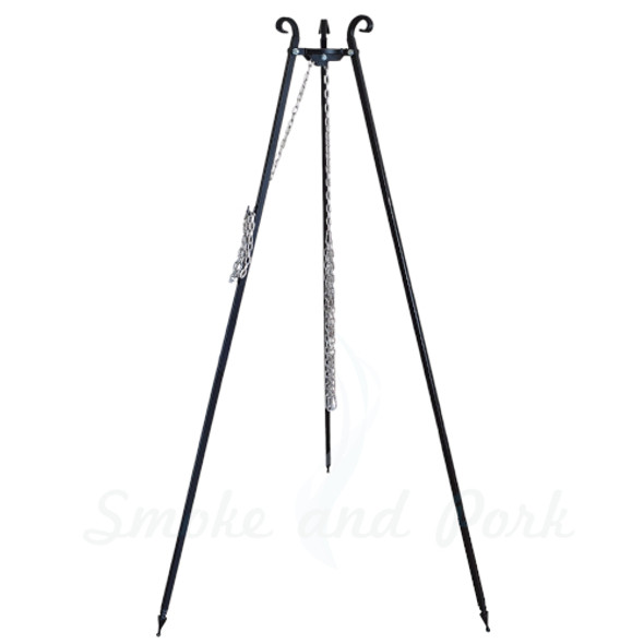 Campfire tripod 185 cm for cast iron cooking pot with a chain