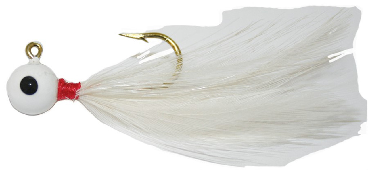 Goture Glow Bucktail Jigs Saltwater Pompano Jigs Hair Jigs Fluke Jig Head for Walleye, Bass, Bluefish, Snook, Rockfish, Halibut, Size: Blue /Yellow(