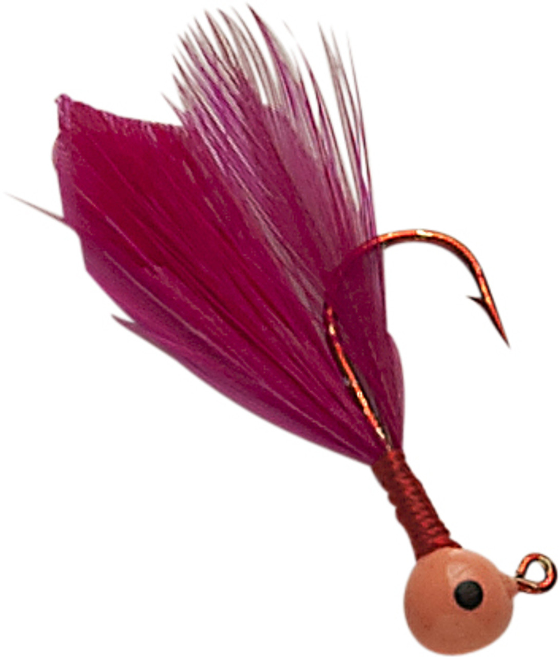 Flu Flu Glow Head Jig: Hand-Tied Feathers to Attract More Panfish