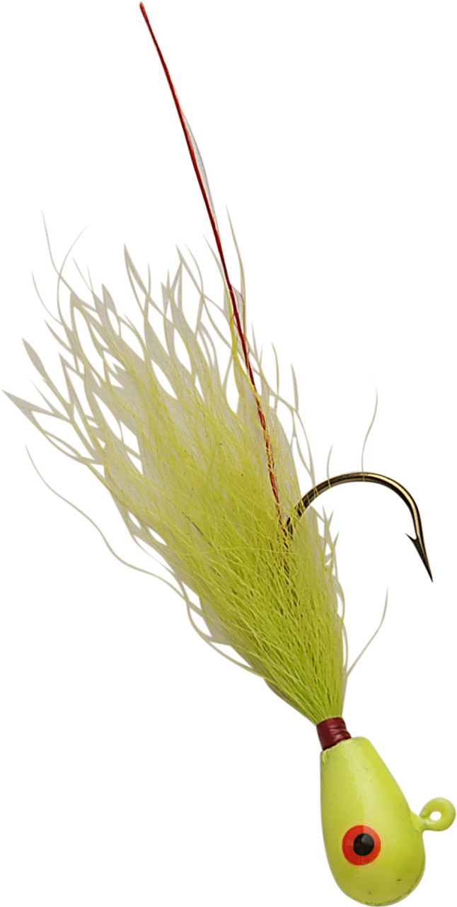 White/Red Bucktail Jig – FHA TACKLE