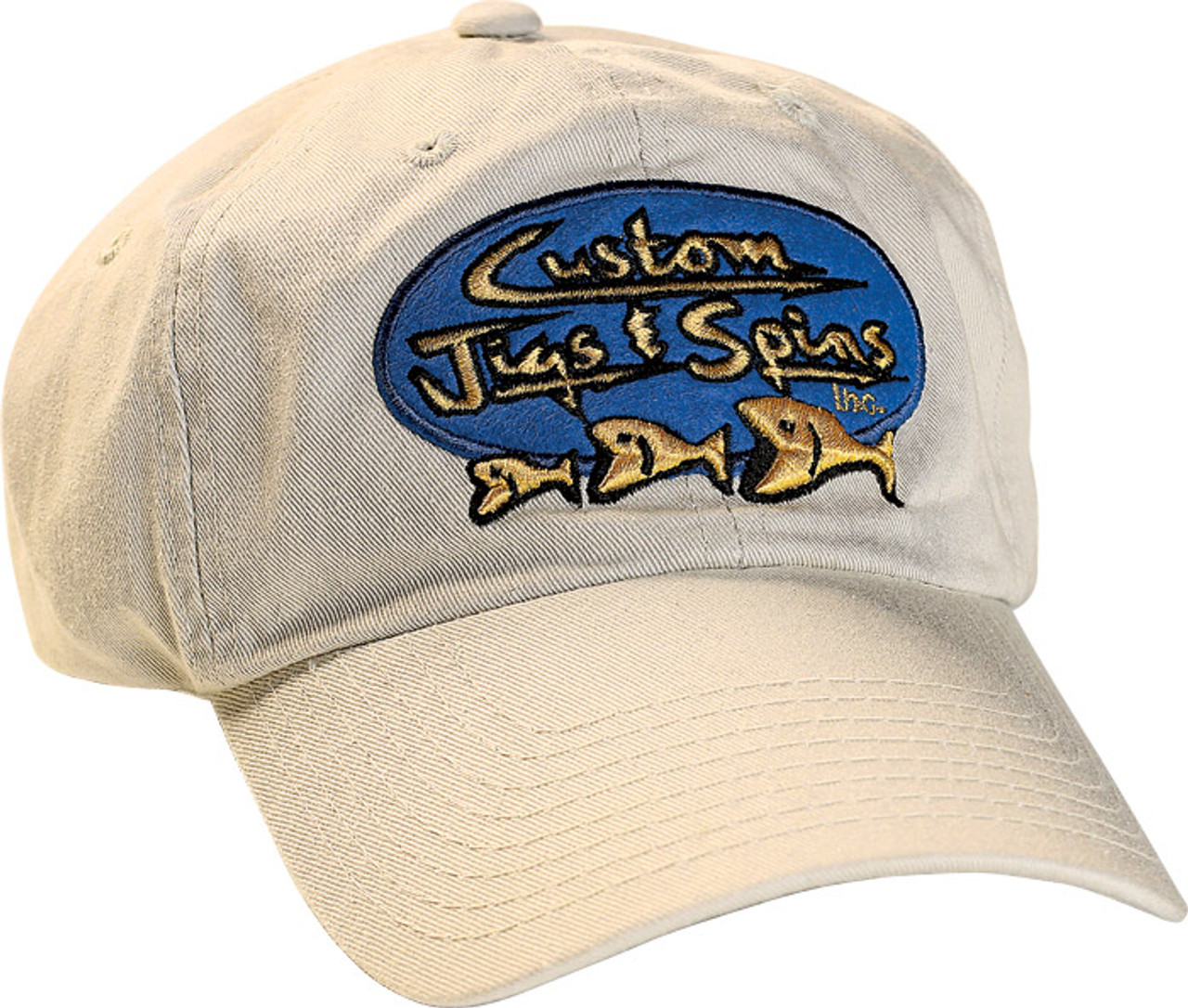 Custom Jigs & Spins Khaki Classic Cap - Wear While Fishin