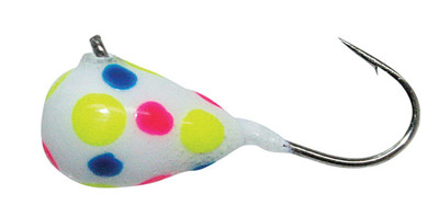 90 Pack Of Handmade Glow Jigs - Soft Plastic Micro Ice Fishing Baits For Crappie & Perch