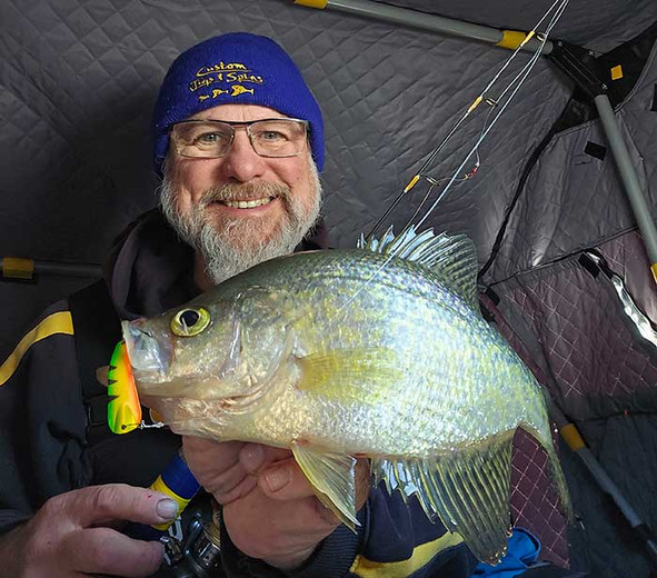 Slamming Shallow Water Crappie and Pike Through the Ice!