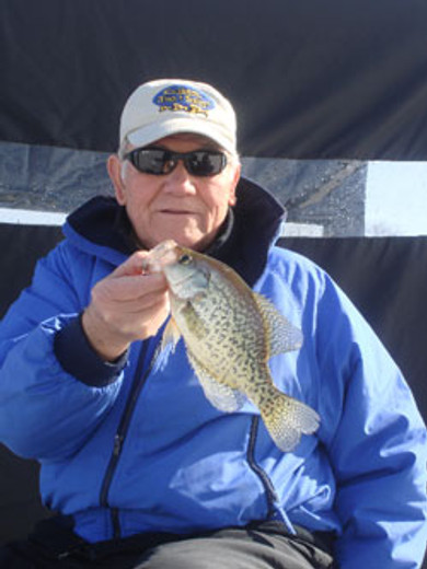 Crappie fishing in the clear lake after a big rain - beetle spin