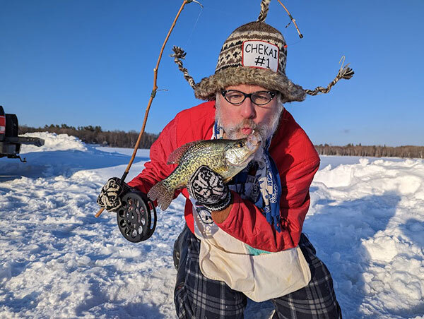 Chekai is a master with the deadstick because his fishing rod is actually a dead stick!