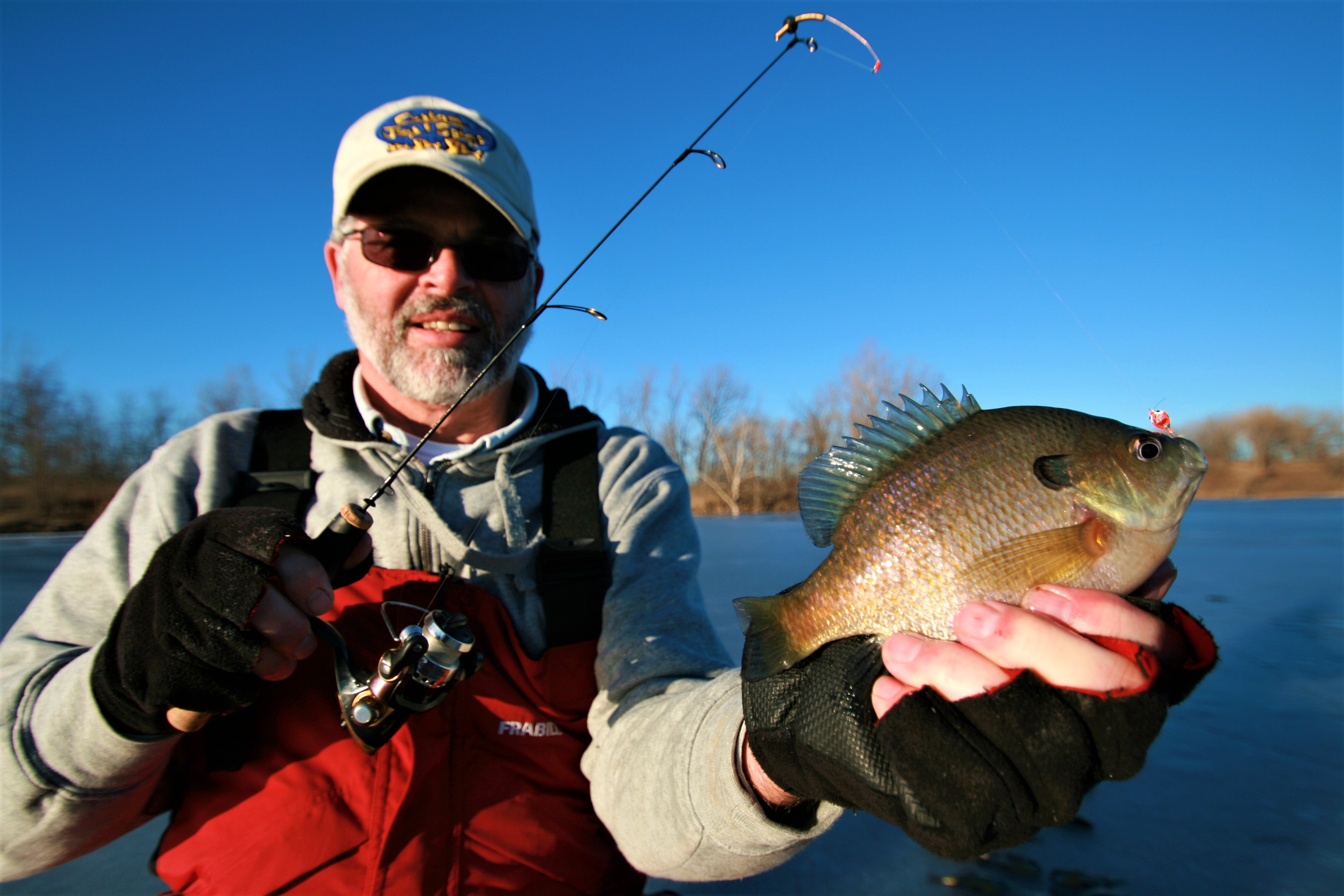 Gill Pill Ice Jig - Flat Bottom for Added Fluttering Action