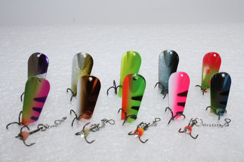 Pro-Glow Pro Series Slender Spoon Silver Back - Pokeys Tackle Shop