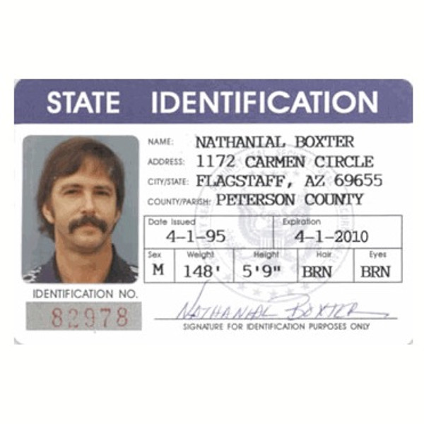 State Identification ID Card