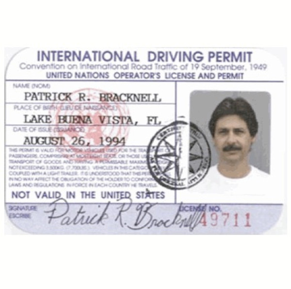 International Driving Permit ID Card