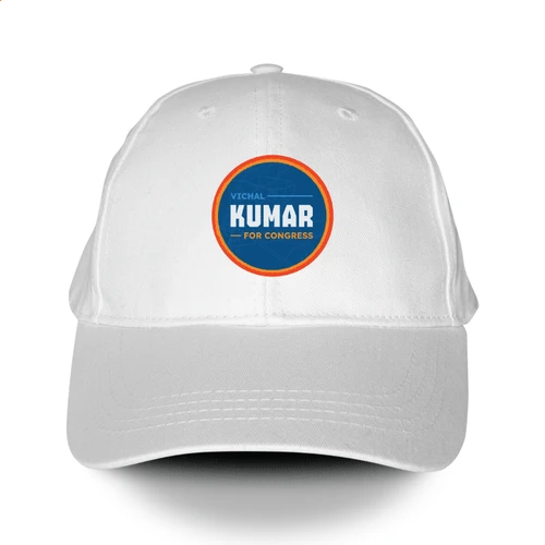 Vichal Kumar For Congress (White Baseball Cap)
