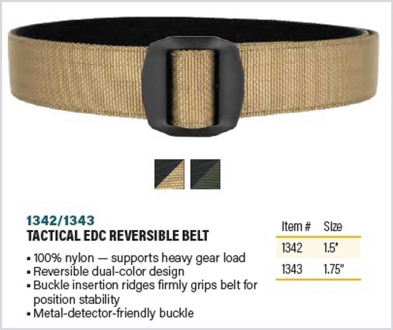 Hero's Pride Replacement Buckle System For 2-1/4 Duty Belt – Mad