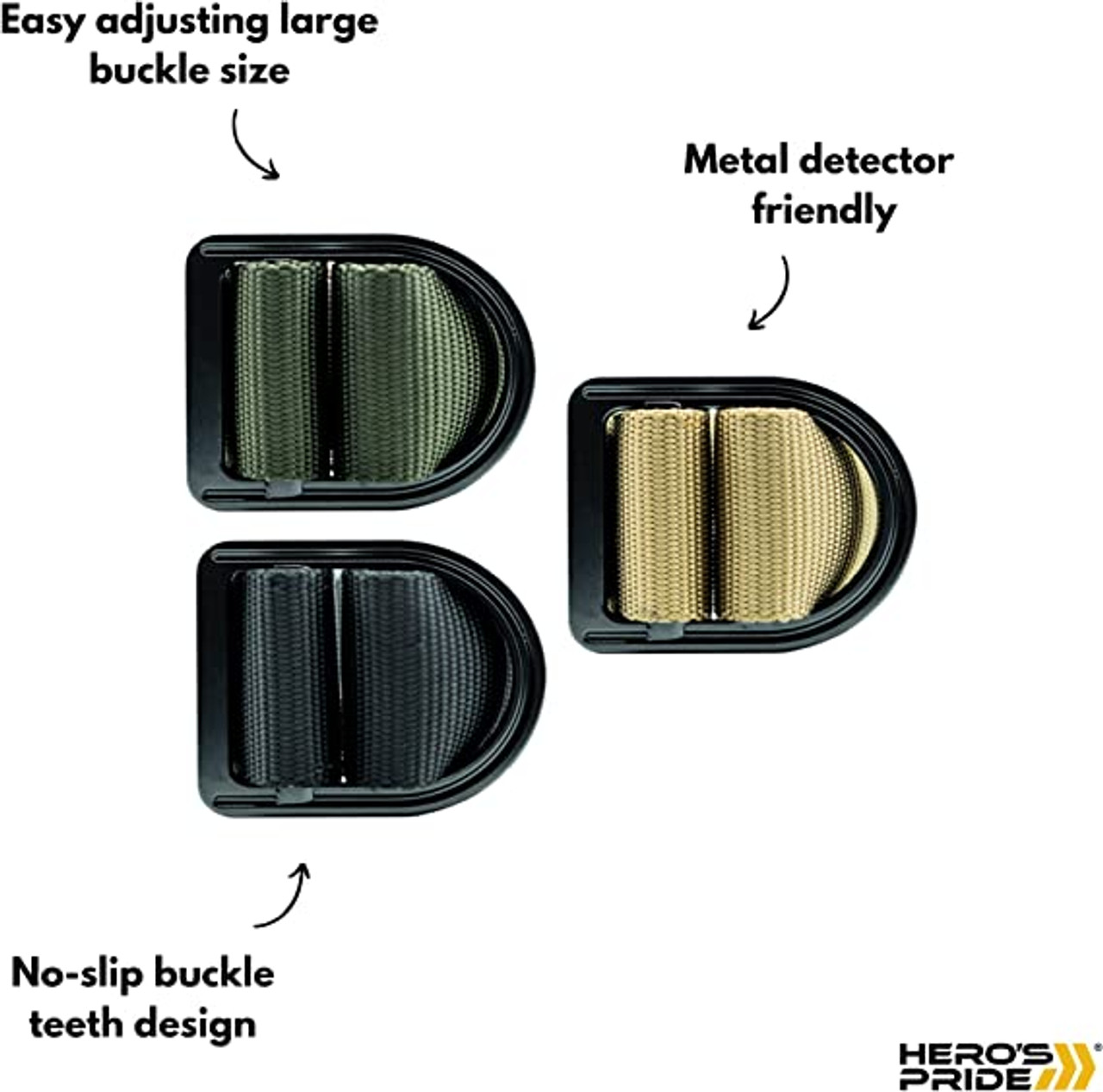 Hero's Pride Replacement Buckle System For 2-1/4 Duty Belt – Mad
