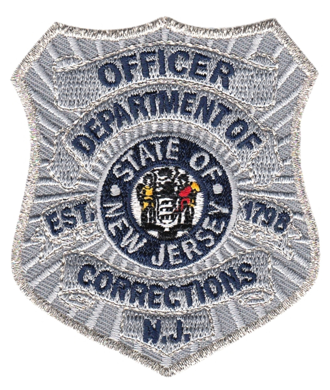 Police OCEAN COUNTY NJ DEPARTMENT OF CORRECTIONS EMBROIDERY APPLIQUE