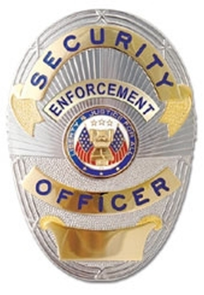 SECURITY ENFORCEMENT OFFICER, LAPD Style, 5-Pc Pin/Catch, 2-1/4x3