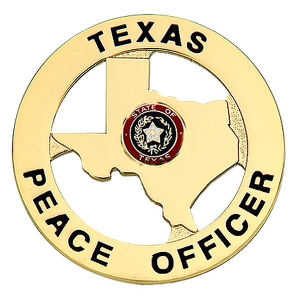 TEXAS PEACE OFFICER Badge, 2-1/8