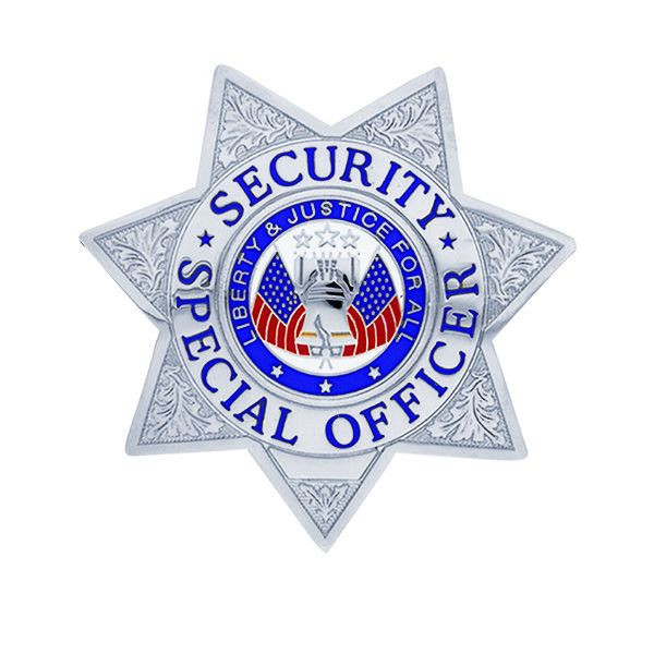 SECURITY SPECIAL OFFICER Lightweight Badge, Pin & Safety Catch