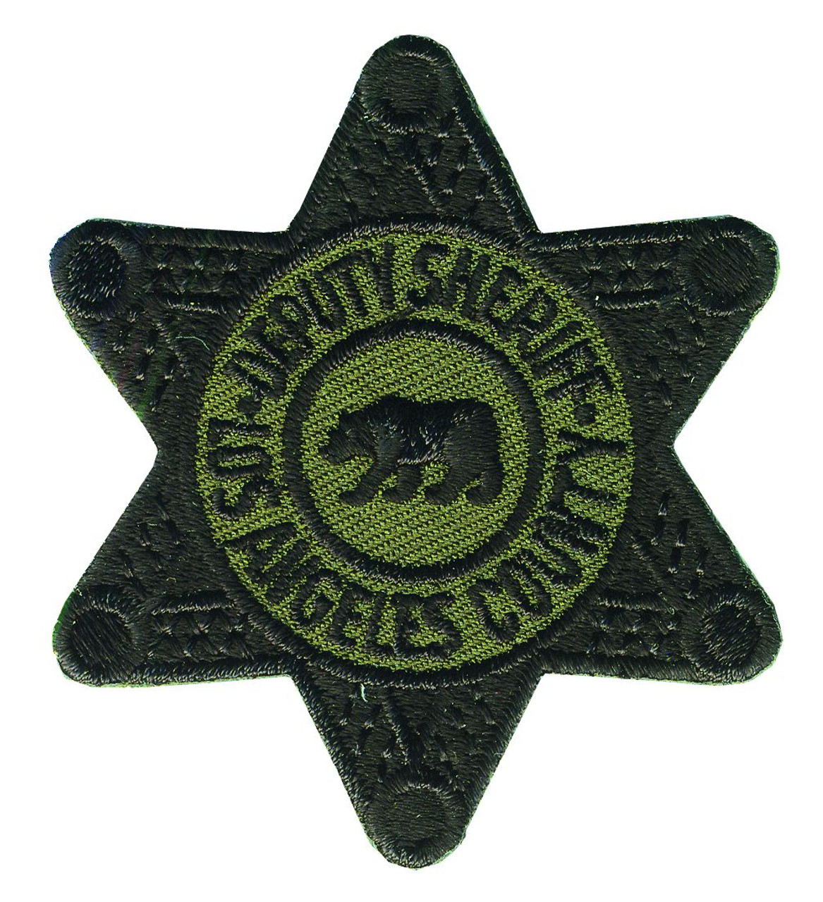 American Flag Patch - Riverside County Sheriff Gold