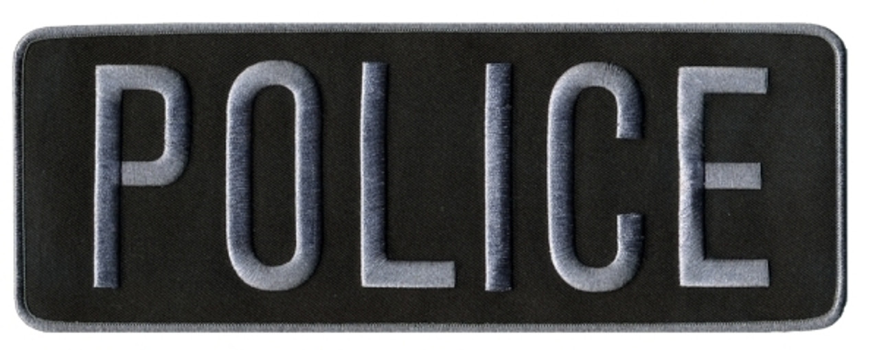 POLICE Patch Large Black Garrison