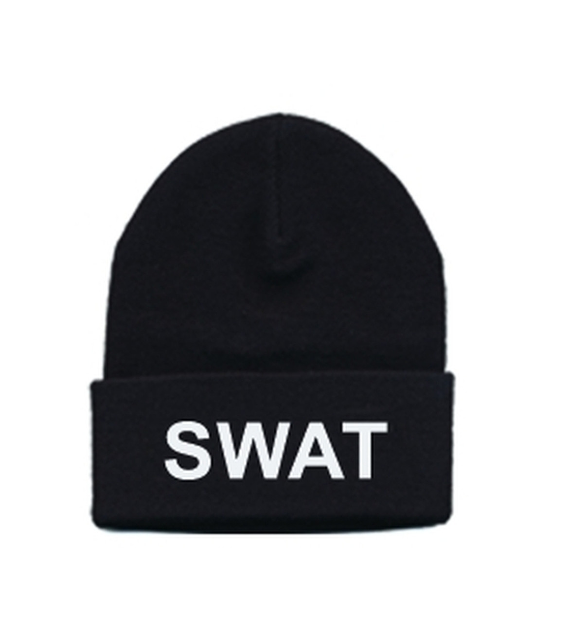 SWAT Watch Cap, White/Black, One Size - Hero's Pride