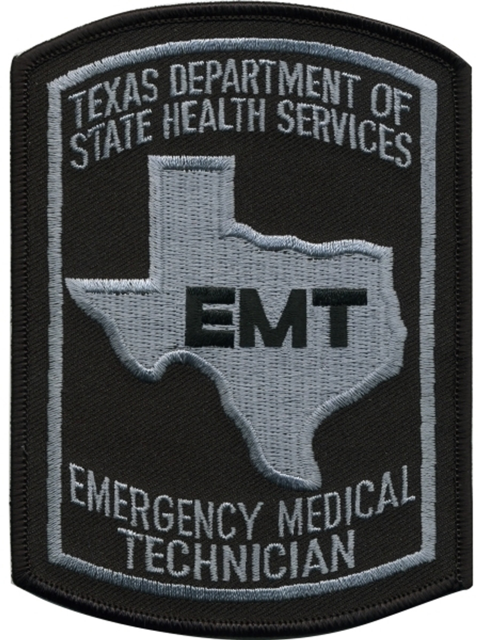 Texas EMT Paramedic Shoulder Patch, Full Color, 3-5/8x5