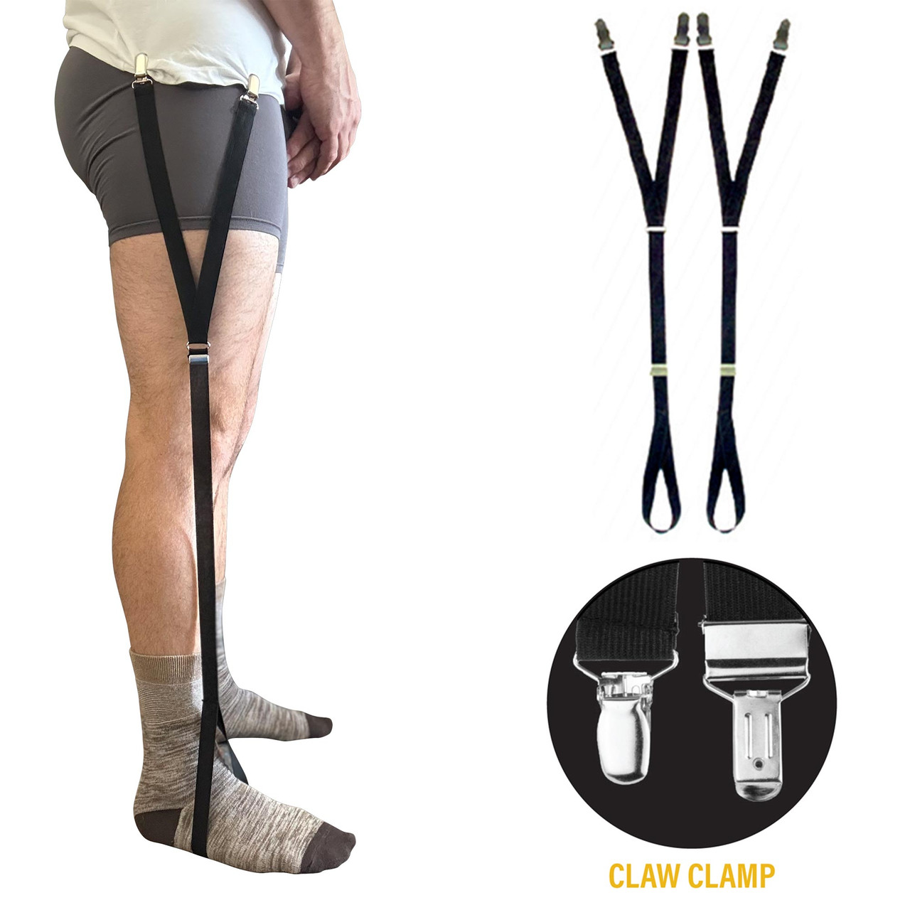 dress shirt leg straps vibebli 2 in 1 Shirt Stays for Men