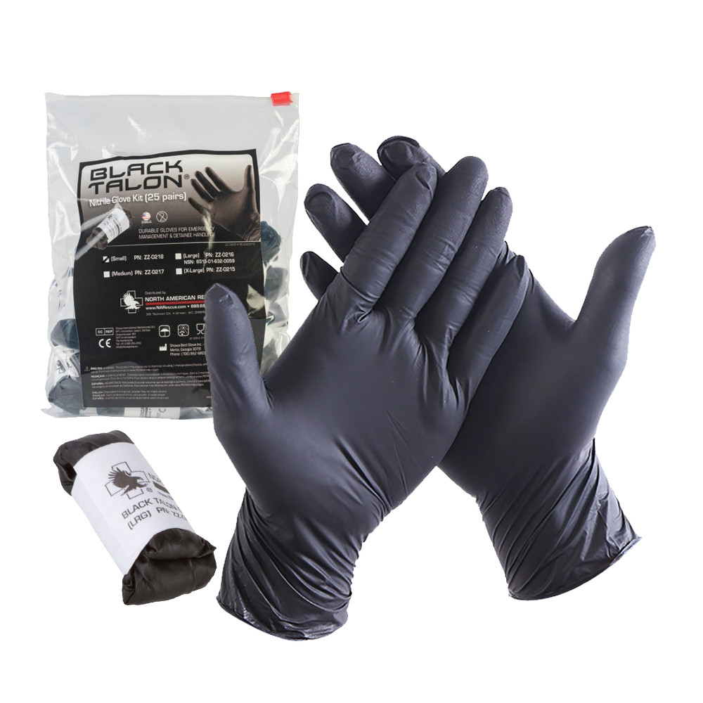 Talon Black Nitrile Glove - 25 Pack - Hero's Pride
