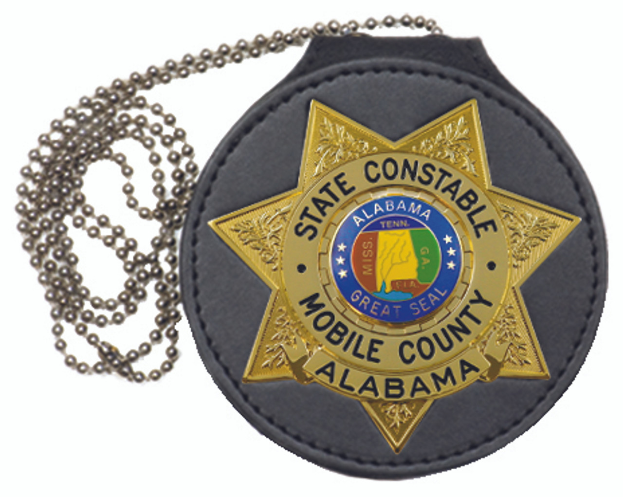 Strong Double-Recessed Badge Holders - Belt Clip and Neck Chain