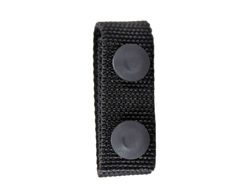 Ballistic Standard Belt Keepers, 7/8", Fits: 2.25"W Duty Belt, Black, Black Snaps