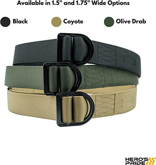 Reinforced Tactical Duty Belt 1.5” - Dual-Layer Design with Tough Zinc ...