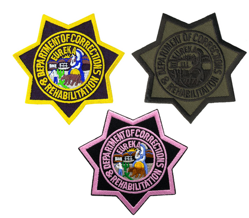 CDCR Star Badge Patch, 3x3"